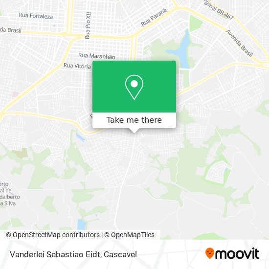 Vanderlei Sebastiao Eidt map