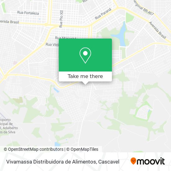 Vivamassa Distribuidora de Alimentos map