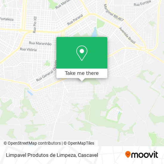Limpavel Produtos de Limpeza map