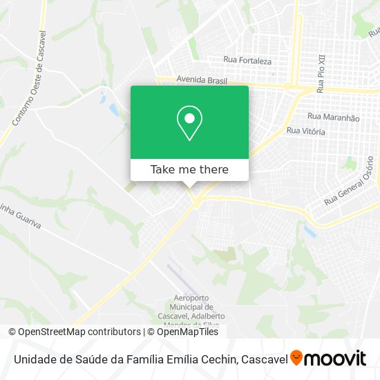 Unidade de Saúde da Família Emília Cechin map