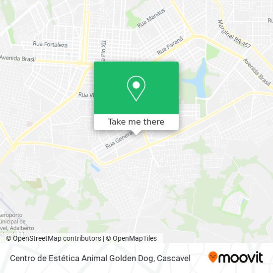 Centro de Estética Animal Golden Dog map