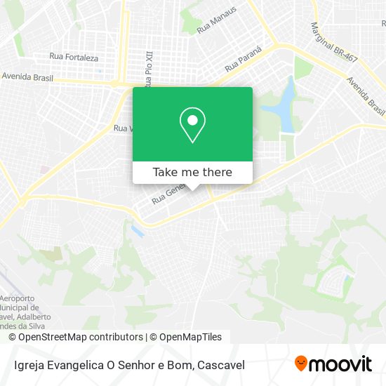 Igreja Evangelica O Senhor e Bom map