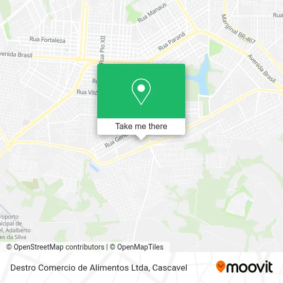 Destro Comercio de Alimentos Ltda map