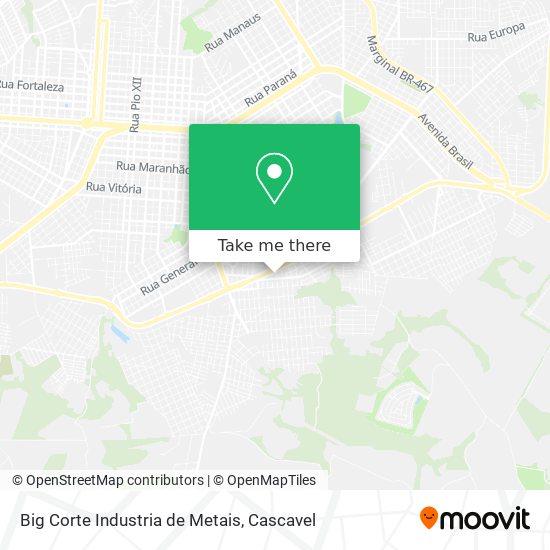 Big Corte Industria de Metais map