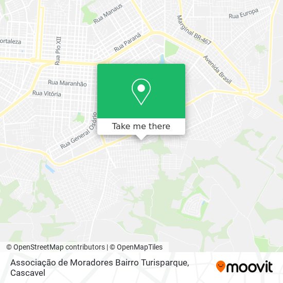 Associação de Moradores Bairro Turisparque map