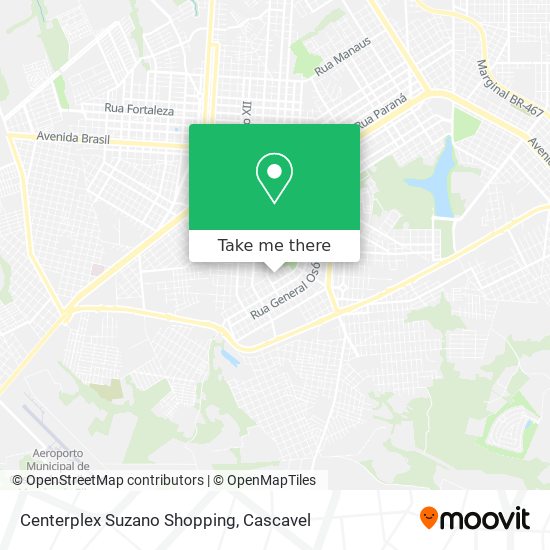 Centerplex Suzano Shopping map