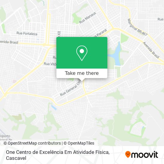 One Centro de Excelência Em Atividade Física map