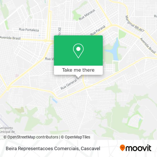 Beira Representacoes Comerciais map