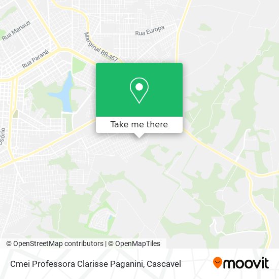 Cmei Professora Clarisse Paganini map