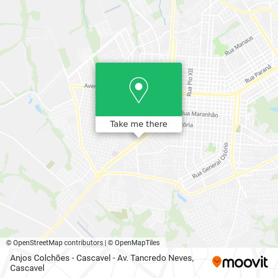 Anjos Colchões - Cascavel - Av. Tancredo Neves map