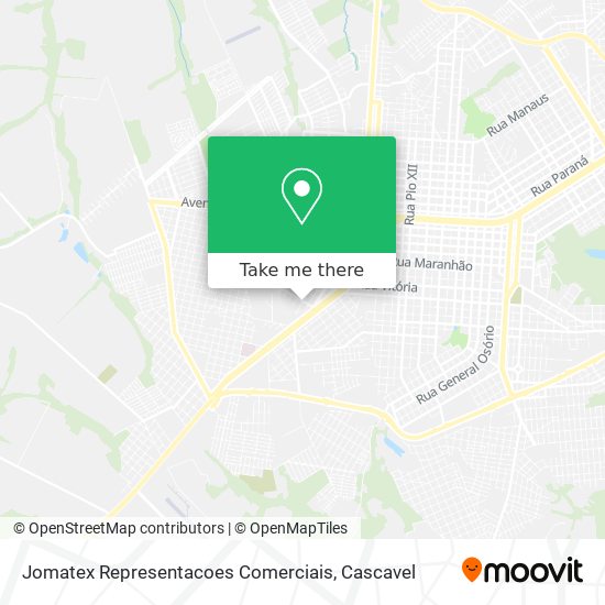 Jomatex Representacoes Comerciais map