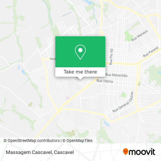 Massagem Cascavel map