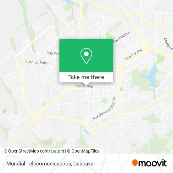 Mundial Telecomunicações map