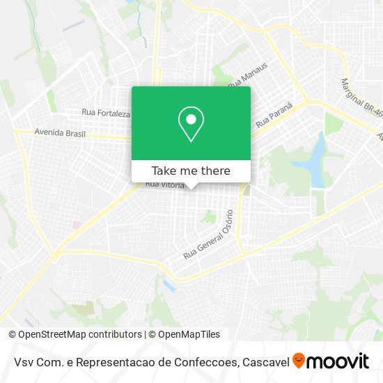 Vsv Com. e Representacao de Confeccoes map