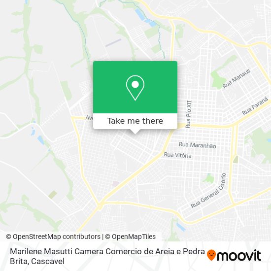 Marilene Masutti Camera Comercio de Areia e Pedra Brita map