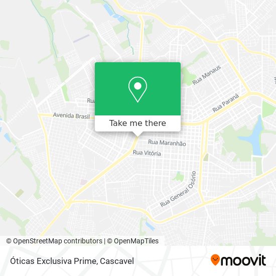 Óticas Exclusiva Prime map