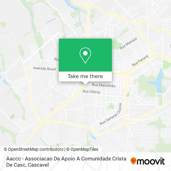 Aaccc - Associacao De Apoio A Comunidade Crista De Casc map