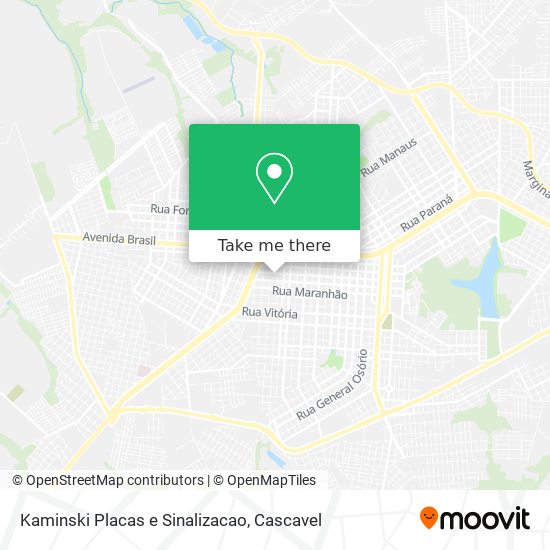 Kaminski Placas e Sinalizacao map