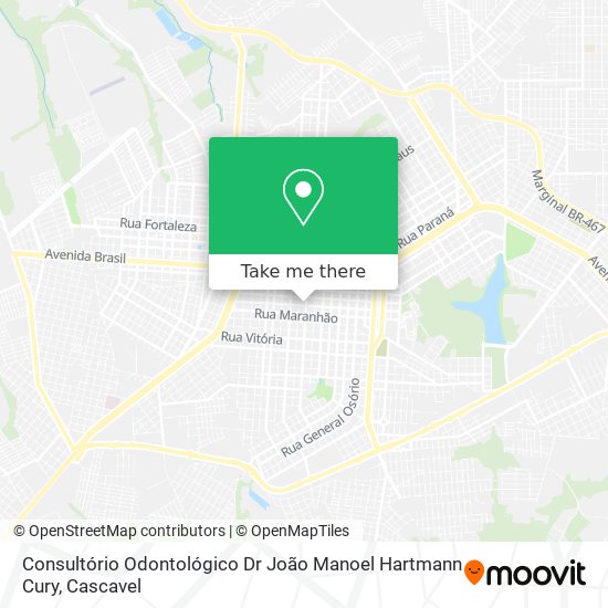 Consultório Odontológico Dr João Manoel Hartmann Cury map
