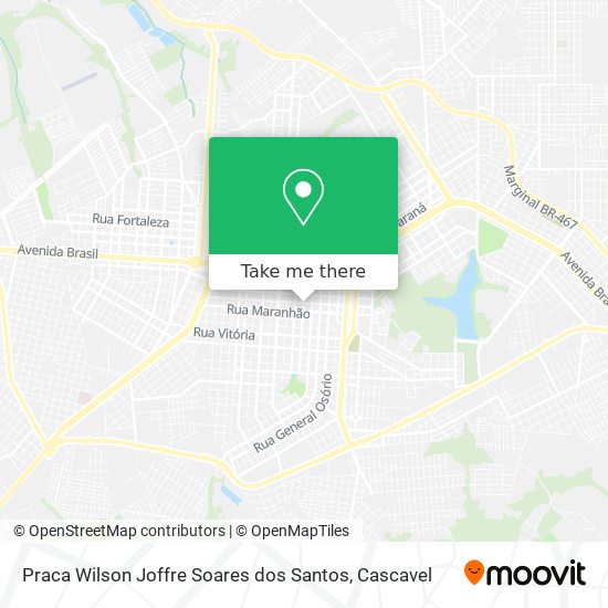 Praca Wilson Joffre Soares dos Santos map