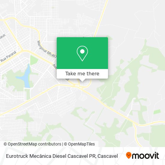 Eurotruck Mecânica Diesel Cascavel PR map