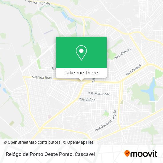 Relógo de Ponto Oeste Ponto map