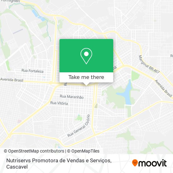 Nutriservs Promotora de Vendas e Serviços map