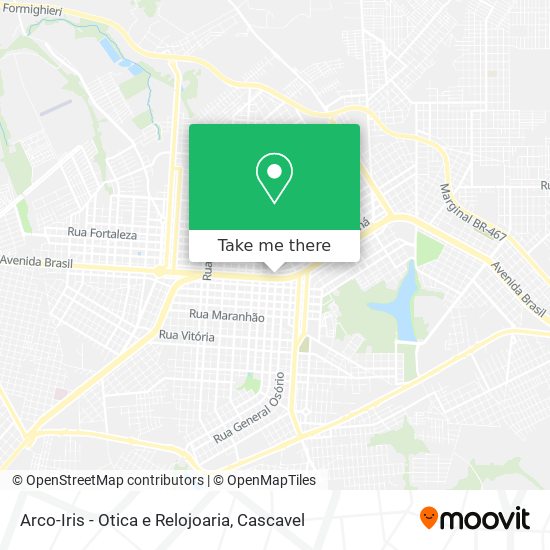 Arco-Iris - Otica e Relojoaria map