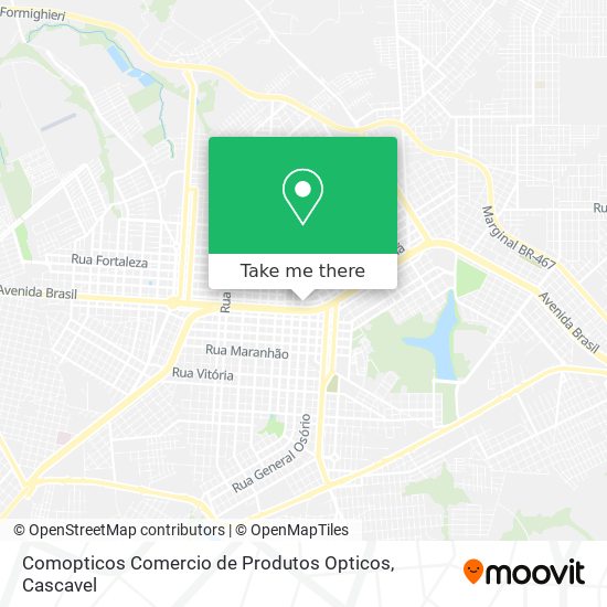 Comopticos Comercio de Produtos Opticos map