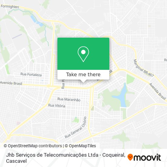 Jhb Serviços de Telecomunicações Ltda - Coqueiral map