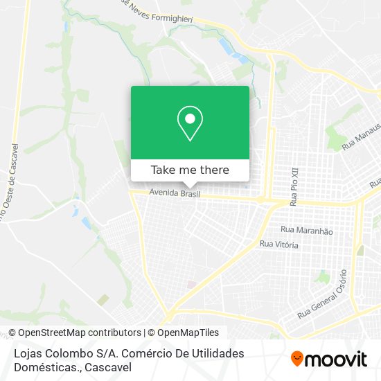 Lojas Colombo S / A. Comércio De Utilidades Domésticas. map