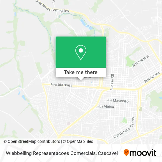 Wiebbelling Representacoes Comerciais map