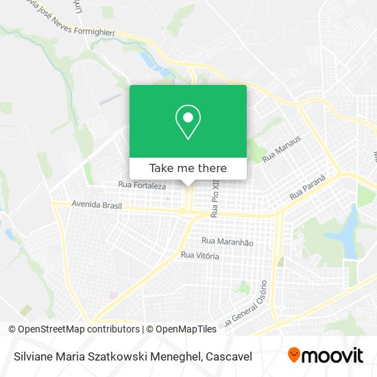 Silviane Maria Szatkowski Meneghel map