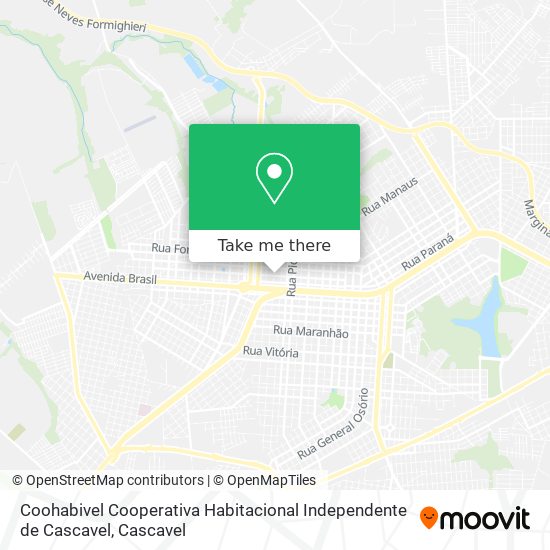 Coohabivel Cooperativa Habitacional Independente de Cascavel map