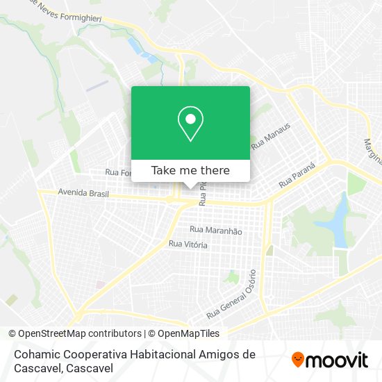 Cohamic Cooperativa Habitacional Amigos de Cascavel map