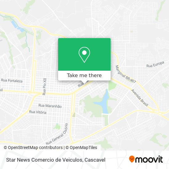 Star News Comercio de Veiculos map