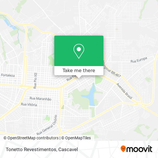 Tonetto Revestimentos map