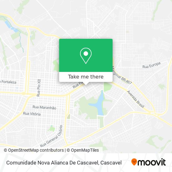 Comunidade Nova Alianca De Cascavel map