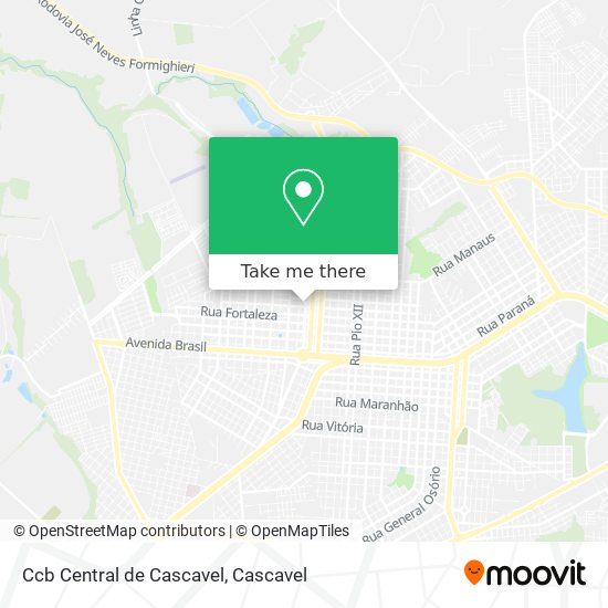 Mapa Ccb Central de Cascavel