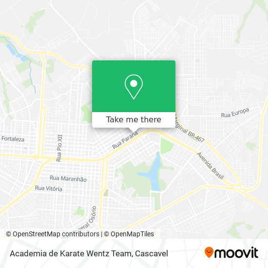 Academia de Karate Wentz Team map