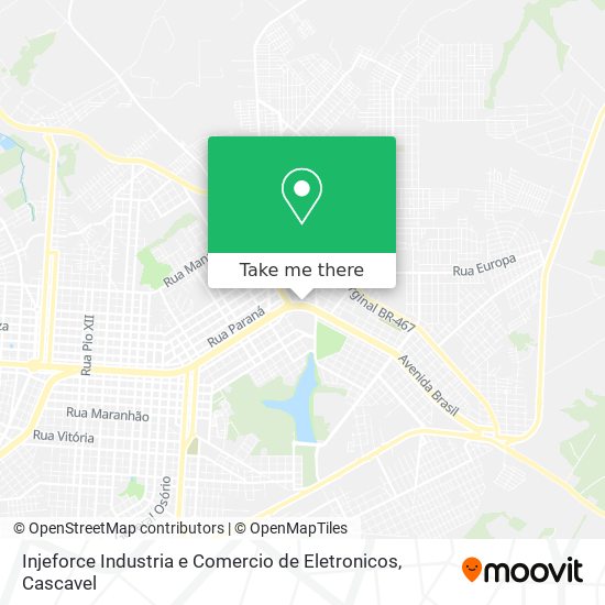 Injeforce Industria e Comercio de Eletronicos map