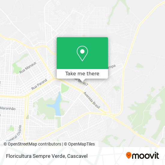 Floricultura Sempre Verde map