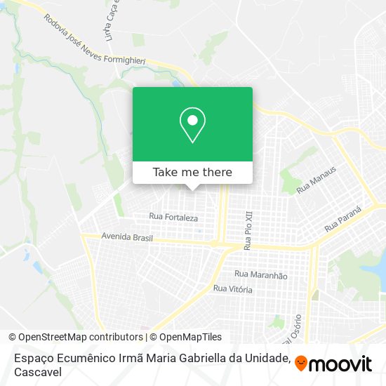 Espaço Ecumênico Irmã Maria Gabriella da Unidade map