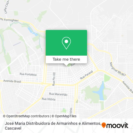 José Maria Distribuidora de Armarinhos e Alimentos map