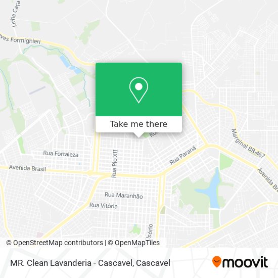 MR. Clean Lavanderia - Cascavel map