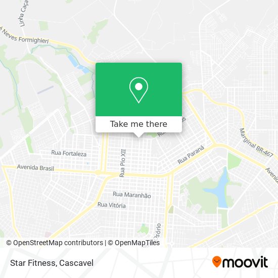 Star Fitness map