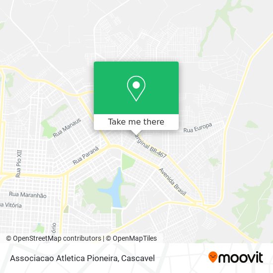 Mapa Associacao Atletica Pioneira