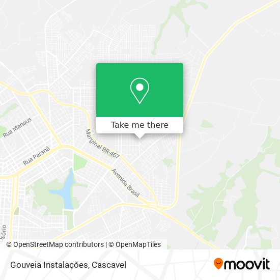 Gouveia Instalações map