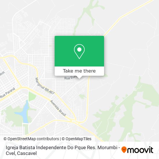Igreja Batista Independente Do Pque Res. Morumbi - Cvel map