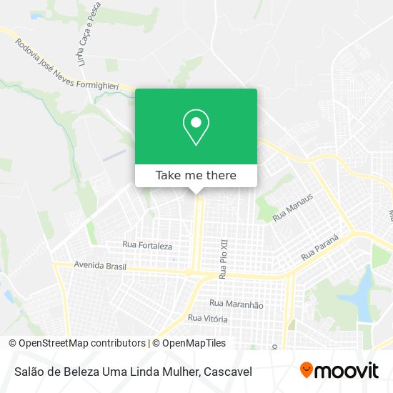 Salão de Beleza Uma Linda Mulher map